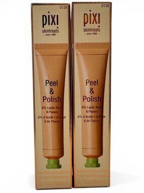 2x Pixi Beauty Peel & Polish Gentle Exfoliator Resurfacing Concentrate 2.7 oz ea